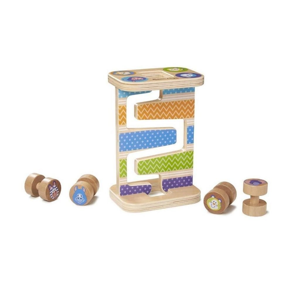 Melissa & Doug - Melissa & Doug First Play Safari Zig-Zag Tower Early Development Toy - Playful Panda