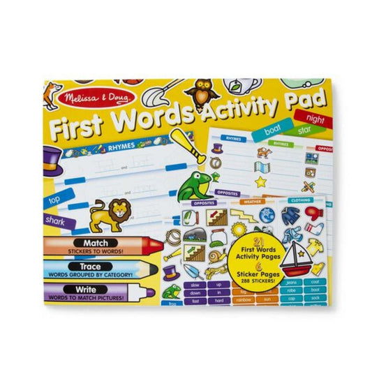 Melissa & Doug - Melissa & Doug First Words Activity Pad - Playful Panda