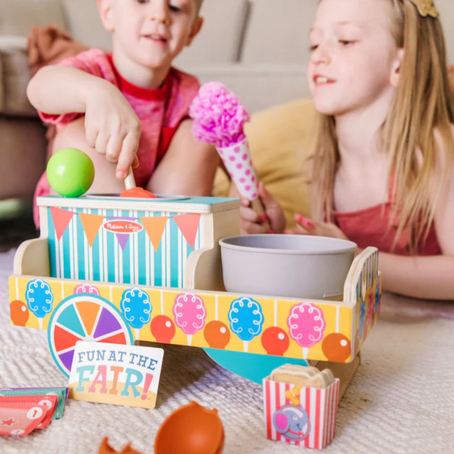 Melissa & Doug - Melissa & Doug Fun at the Fair Carnival Candy Play Set - Playful Panda