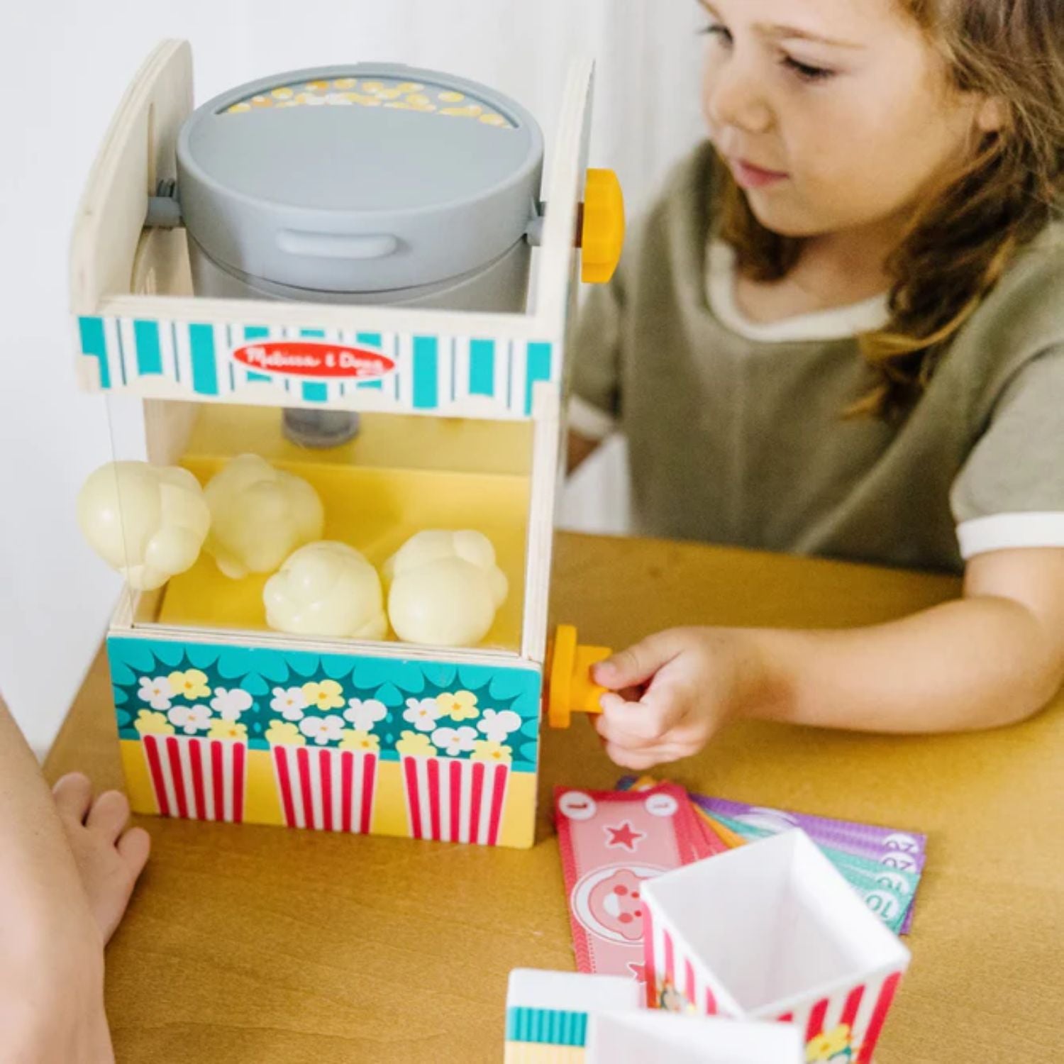 Melissa & Doug - Melissa & Doug Fun at the Fair Pop & Serve Popcorn Stand - Playful Panda