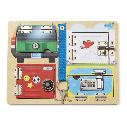 Melissa & Doug - Melissa & Doug Lock & Latch Board - Playful Panda