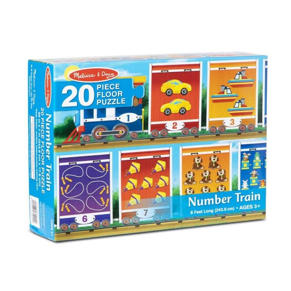 Melissa & Doug - Melissa & Doug Number Train Floor Puzzle - Playful Panda