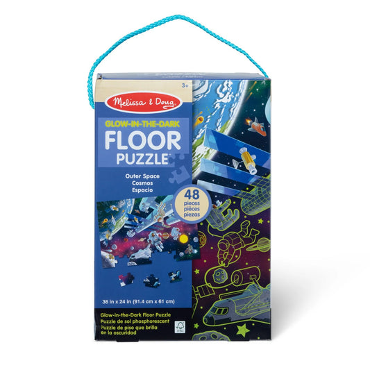 Melissa & Doug - Melissa & Doug Outer Space Glow in the Dark Floor Puzzle - Playful Panda