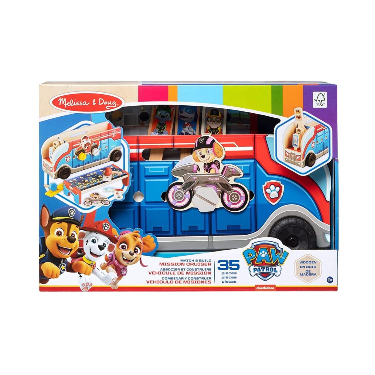 Melissa & Doug - Melissa & Doug Paw Patrol Match & Build Mission Cruiser - Playful Panda