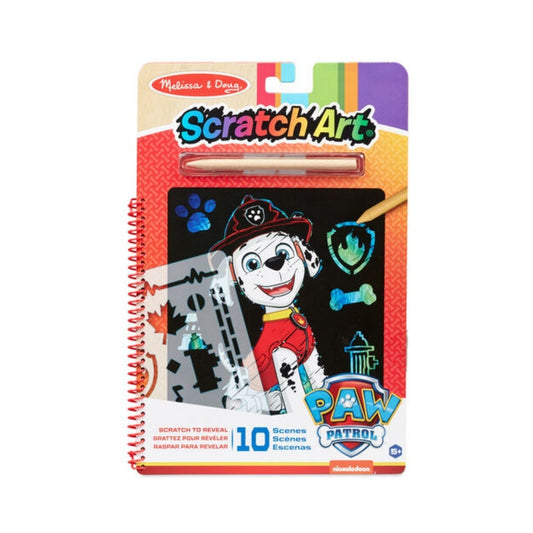 Melissa & Doug - Melissa & Doug Paw Patrol Scratch Art – Marshall - Playful Panda