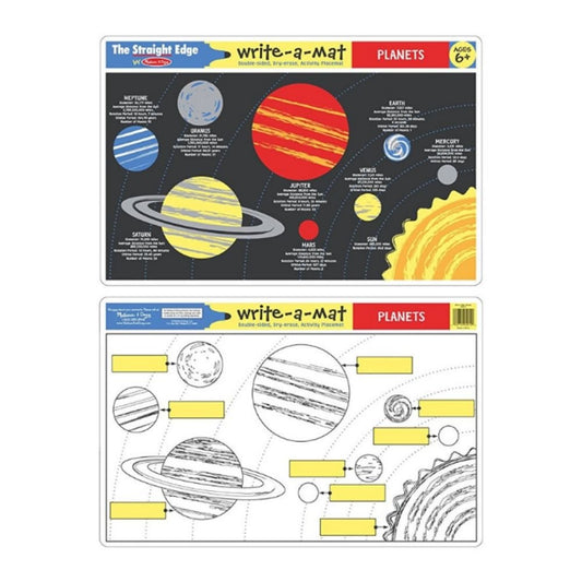 Melissa & Doug - Melissa & Doug Planets Write-A-Mat - Playful Panda