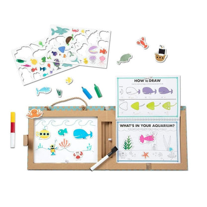 Melissa & Doug - Melissa & Doug Play, Draw, Create Reusable Drawing & Magnet Kit – Ocean - Playful Panda