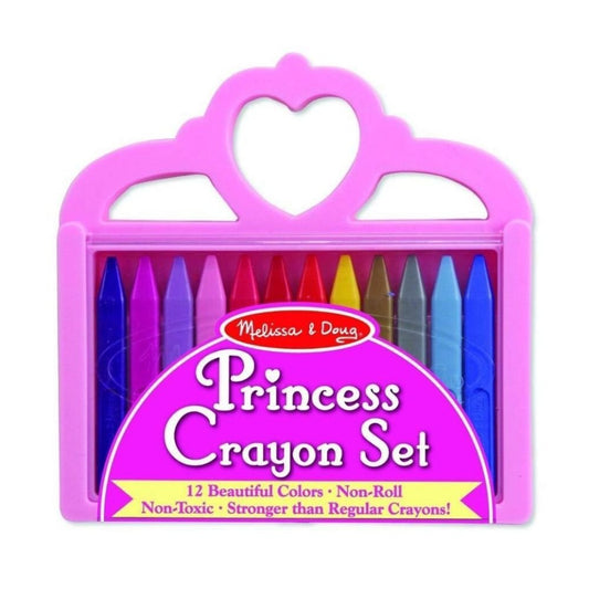 Melissa & Doug - Melissa & Doug Princess Crayon Set – 12 Colors - Playful Panda