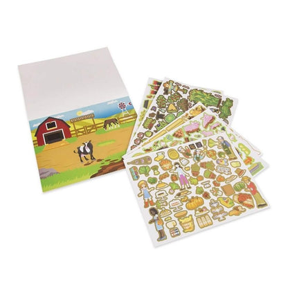 Melissa & Doug - Melissa & Doug Reusable Sticker Pad – Farm - Playful Panda