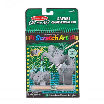 Melissa & Doug - Melissa & Doug Safari Colour-Reveal Scratch Art Pad - Playful Panda