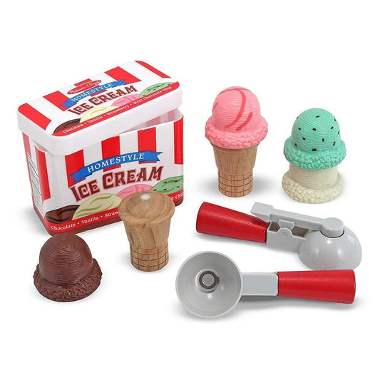 Melissa & Doug - Melissa & Doug Scoop And Stack Ice Cream Cone Stack - Playful Panda