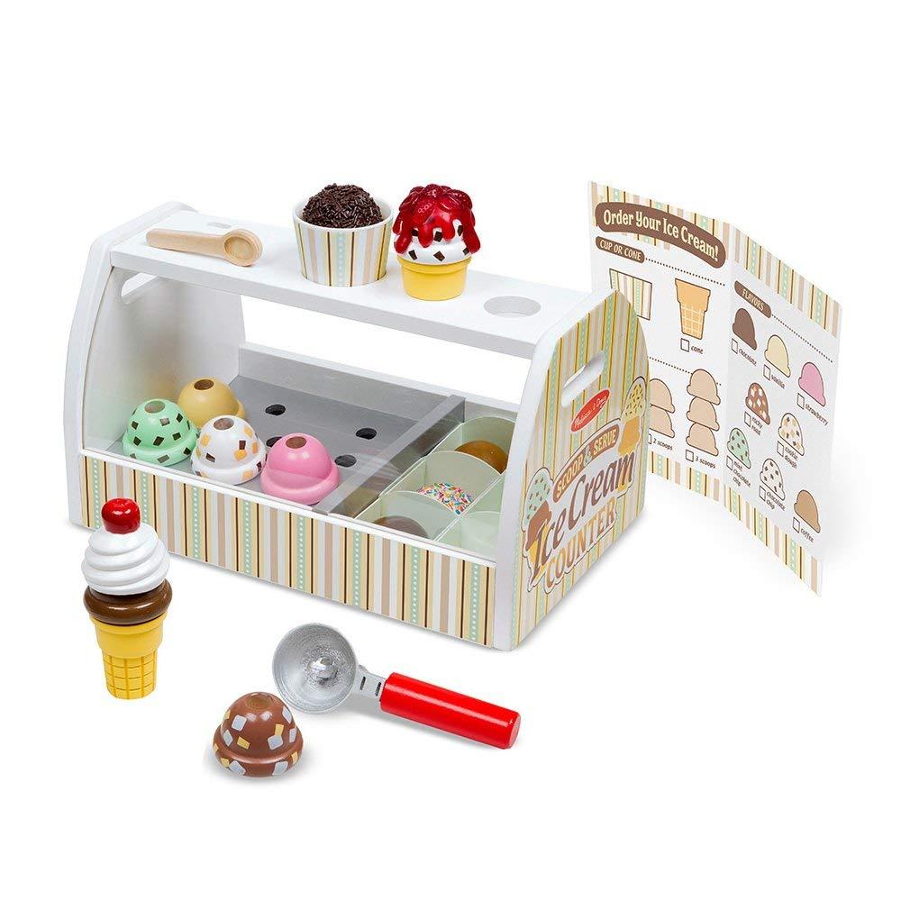 Melissa & Doug - Melissa & Doug Scoop & Serve Ice Cream Counter - Playful Panda