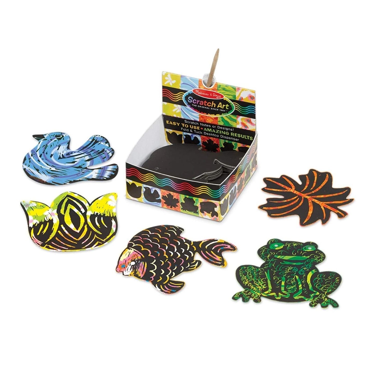 Melissa & Doug - Melissa & Doug Scratch Art Nature Mini Notes - Playful Panda