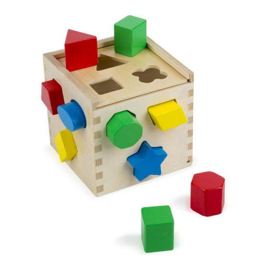 Melissa & Doug - Melissa & Doug Shape Sorting Cube Classic Toy - Playful Panda