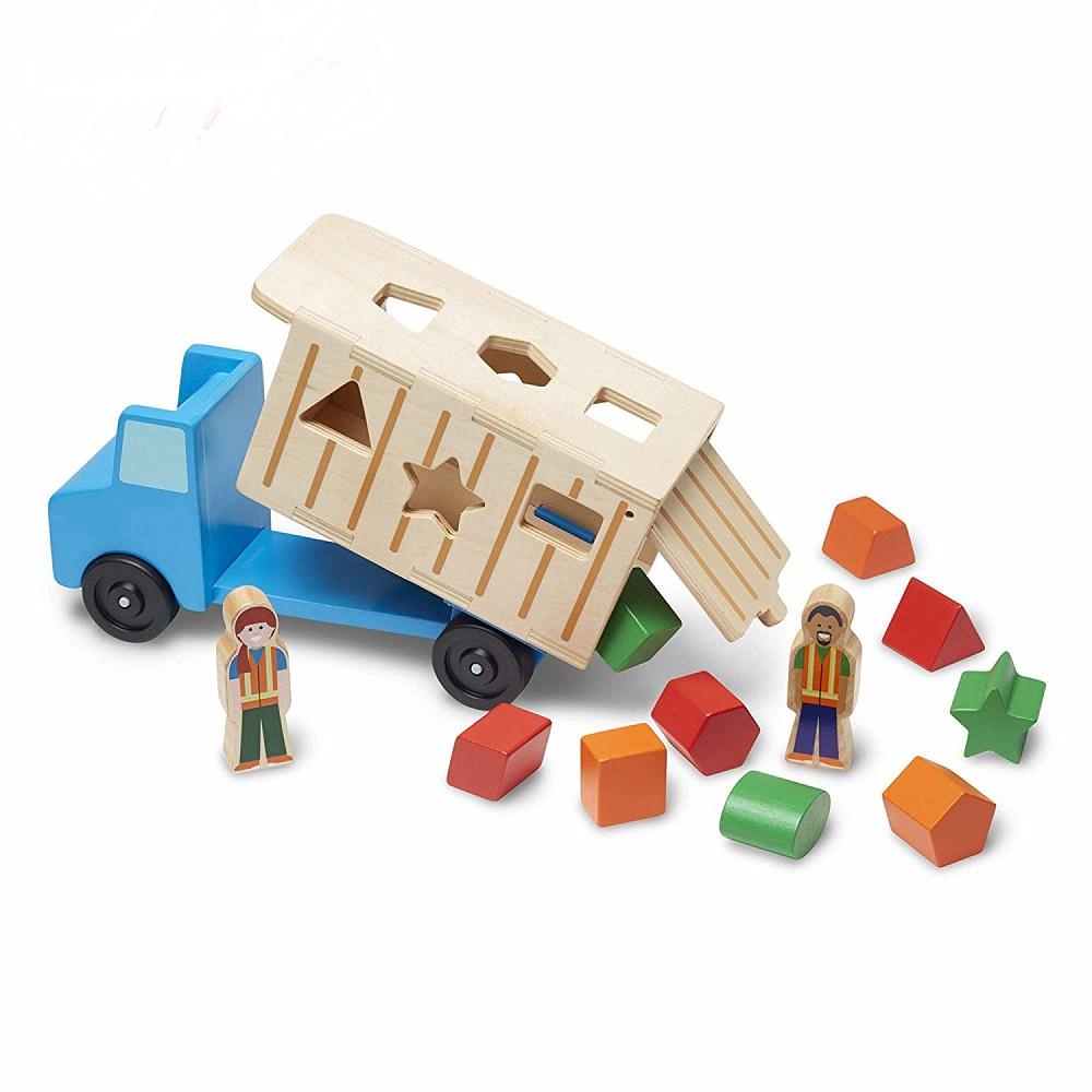 Melissa & Doug - Melissa & Doug Shape-Sorting Dump Truck - Playful Panda