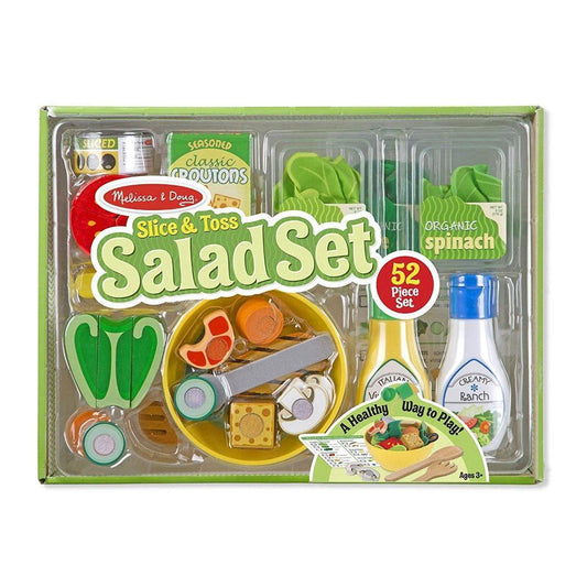 Melissa & Doug - Melissa & Doug Slice And Toss Salad Set - Playful Panda