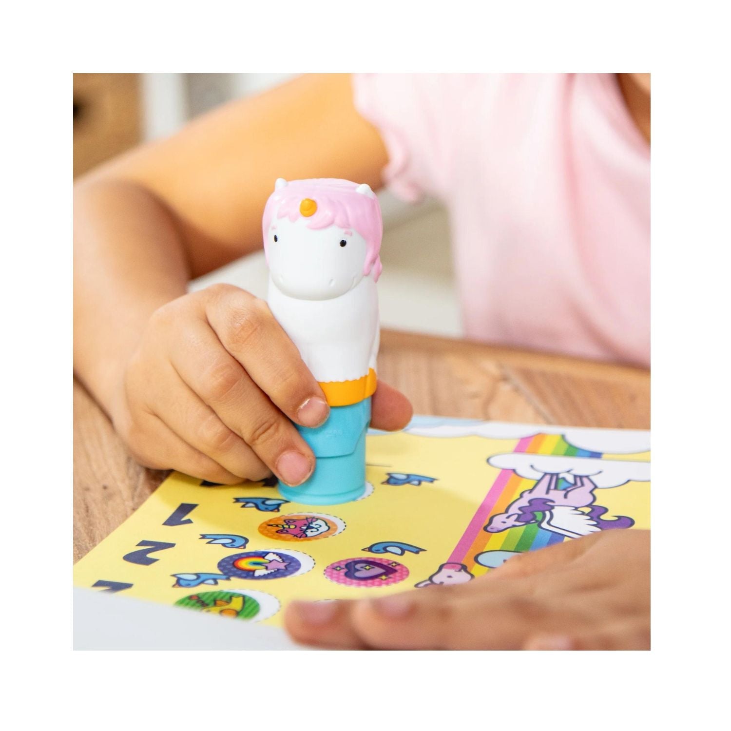 Melissa & Doug - Melissa & Doug Sticker WOW! – Sticker Stamper & Activity Pad – Unicorn - Playful Panda