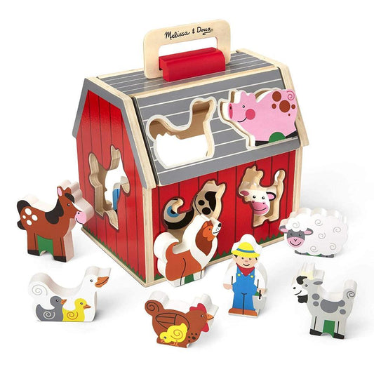 Melissa & Doug - Melissa & Doug Take Along Sorting Barn - Playful Panda