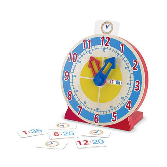 Melissa & Doug - Melissa & Doug Turn & Tell Wooden Clock - Playful Panda