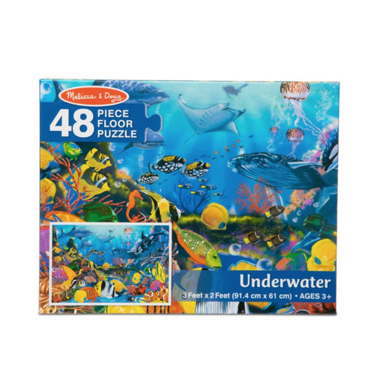 Melissa & Doug - Melissa & Doug Underwater Floor Puzzle – 48 Pieces - Playful Panda