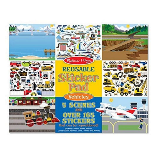 Melissa & Doug - Melissa & Doug Vehicle Reusable Sticker Pad - Playful Panda