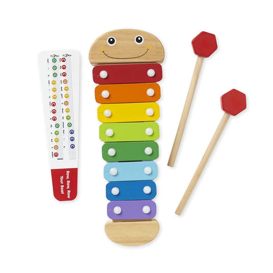 Melissa & Doug - Melissa & Doug Wooden Caterpillar Xylophone Music Toy - Playful Panda